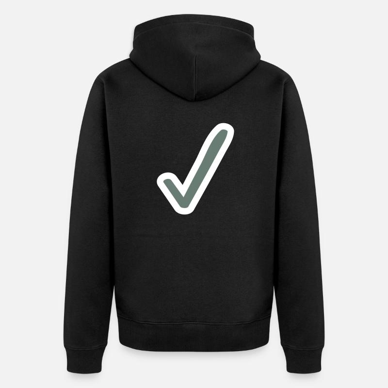 Vérifier l’esquisse de l’icône - Veste à capuche bio Premium Unisexe - noir