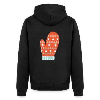 Jolly Élément de Noël - Veste à capuche bio Premium Unisexe - noir - Dos - Nico (187cm)