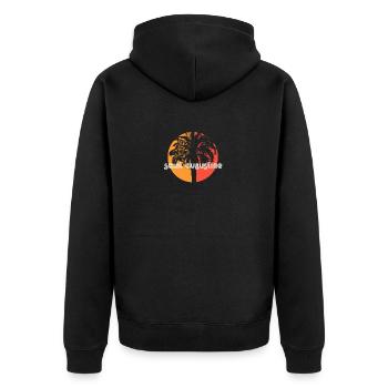 Saint Augustine Floride Vacances artistiques - Veste à capuche bio Premium Unisexe - noir - Dos - Nico (187cm)