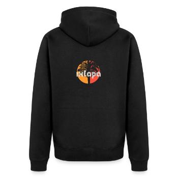 Ixtapa Mexique Vacances Artistiques Souvenir Palmier - Veste à capuche bio Premium Unisexe - noir - Dos - Nico (187cm)