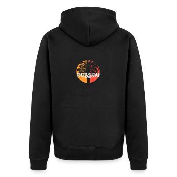 Nassau Bahamas Artistic Vacation Souvenir Palm - Veste à capuche bio Premium Unisexe - noir - Dos - Nico (187cm)