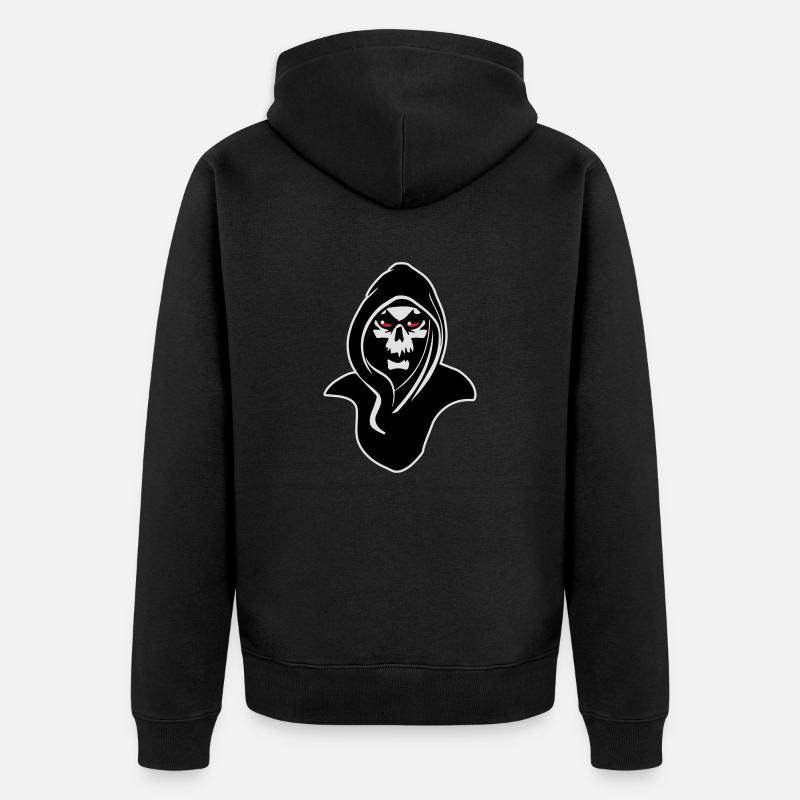 mort capot - Veste à capuche bio Premium Unisexe - noir