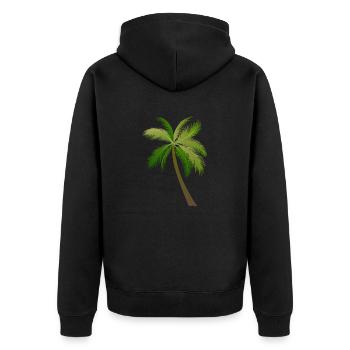 palmier arbre palmiers - Veste à capuche bio Premium Unisexe - noir - Dos - Nico (187cm)
