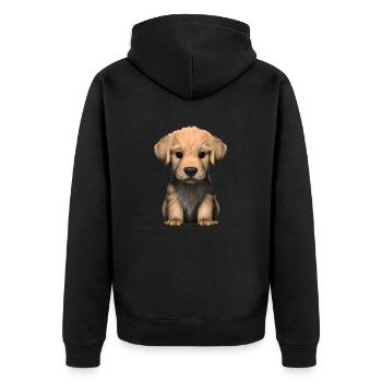 Puppy Dog Propriétaire Golden Retriever Dogs - Veste à capuche bio Premium Unisexe - noir - Dos - Nico (187cm)