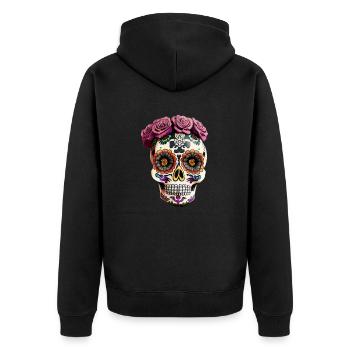 Dia de los Muertos - Veste à capuche bio Premium Unisexe - noir - Dos - Nico (187cm)