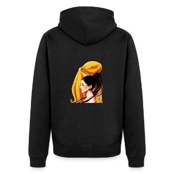 Yellow-ringed octopus - Veste à capuche bio Premium Unisexe - noir - Dos - Nico (187cm)