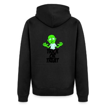 Zombie Trick or Treat - Veste à capuche bio Premium Unisexe - noir - Dos - Nico (187cm)