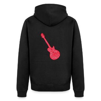 Guitare 1 - Veste à capuche bio Premium Unisexe - noir - Dos - Nico (187cm)