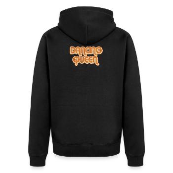 Dancing Queen - Unisex Premium Bio Zip Hoodie - Schwarz - Hinten - Nico (187cm)