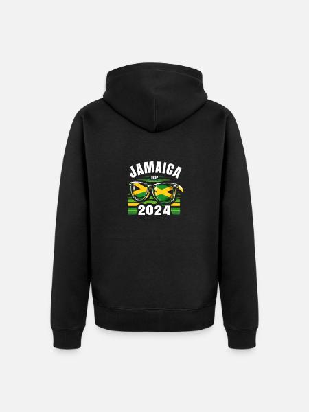 Jamaica Trip 2024 - Unisex Premium Bio Zip Hoodie - Schwarz