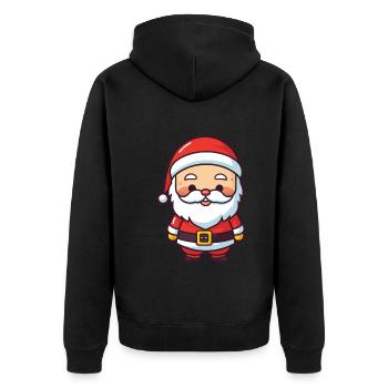 Père Noël Père Noël - Veste à capuche bio Premium Unisexe - noir - Dos - Nico (187cm)