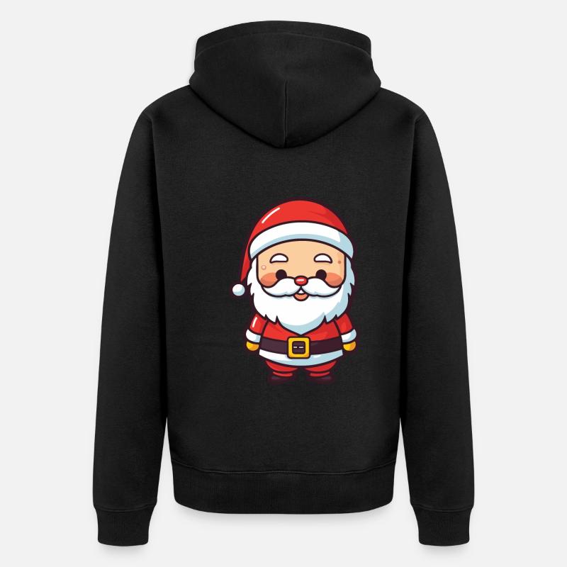 Père Noël Père Noël - Veste à capuche bio Premium Unisexe - noir