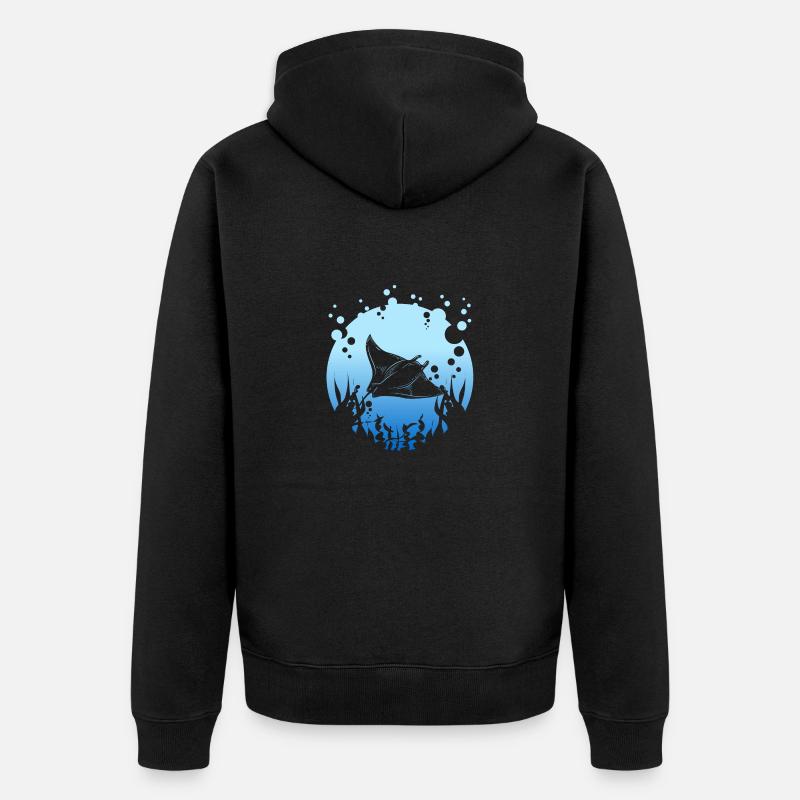 Manta Rochen - Veste à capuche bio Premium Unisexe - noir