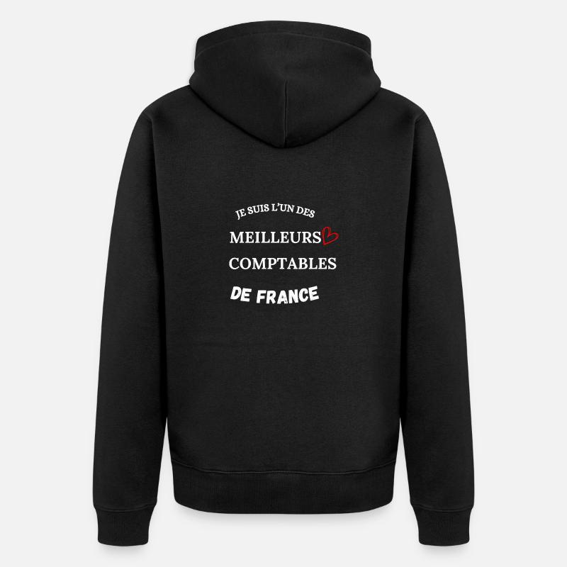 Comptable - Métier - Comptabilité - Veste à capuche bio Premium Unisexe - noir