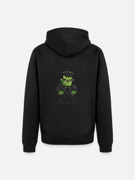 Zombie Halloween Comic - Unisex Premium Bio Zip Hoodie - Schwarz