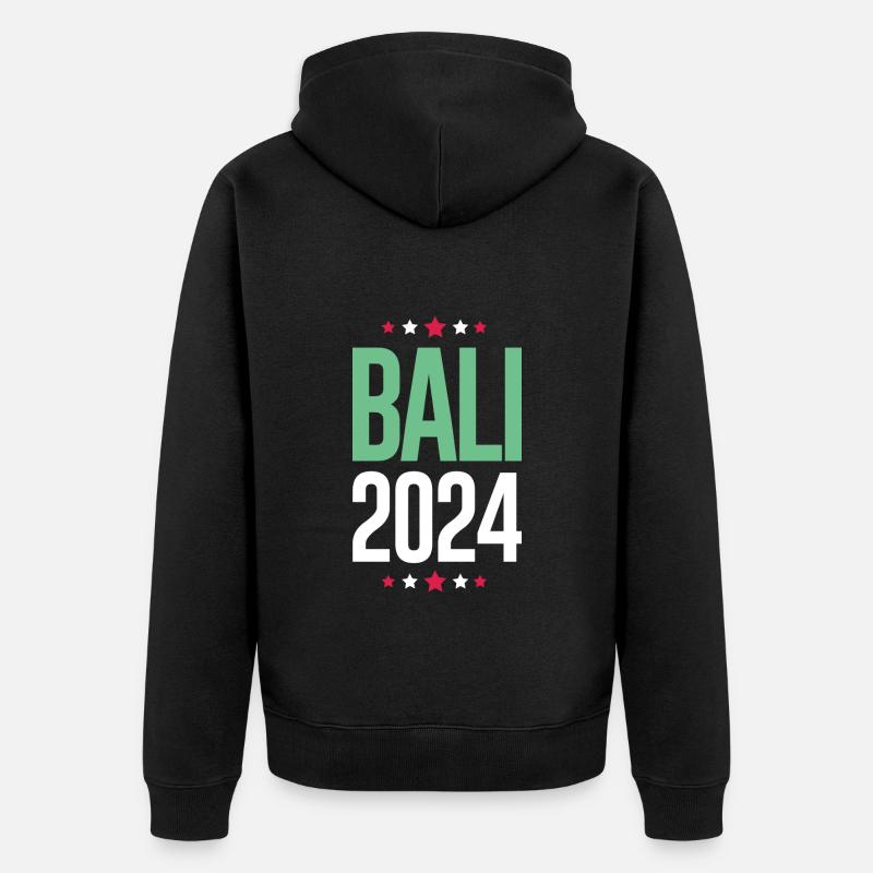 Jours fériés Bali 2024 - Veste à capuche bio Premium Unisexe - noir