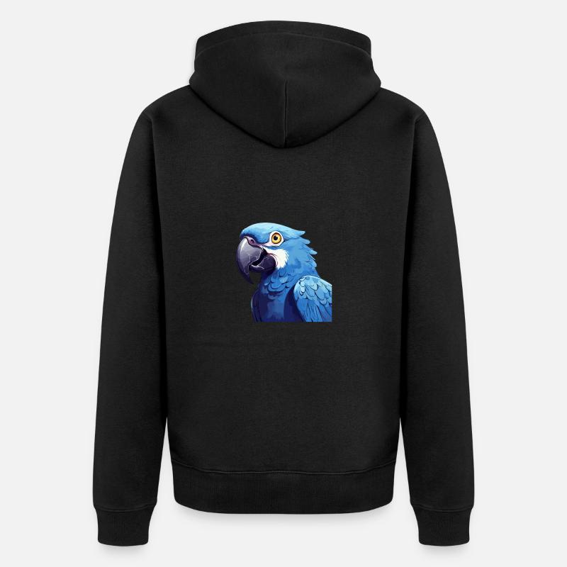 Ara jacinthe - Veste à capuche bio Premium Unisexe - noir