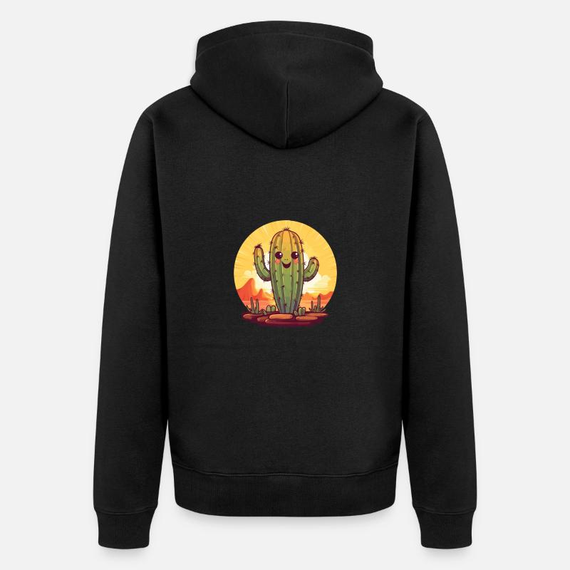 Cactus - Veste à capuche bio Premium Unisexe - noir