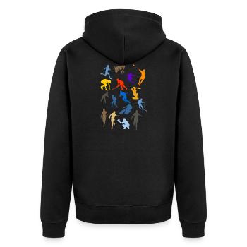 sportif - Veste à capuche bio Premium Unisexe - noir - Dos - Nico (187cm)