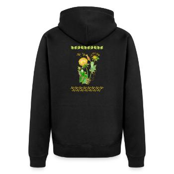 Le souffleur - Veste à capuche bio Premium Unisexe - noir - Dos - Nico (187cm)