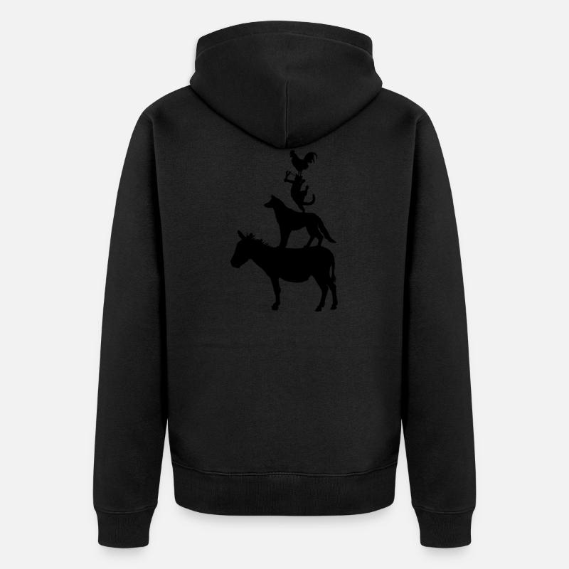 Musiciens de Brême - Veste à capuche bio Premium Unisexe - noir