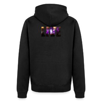 Live in concert - Unisex Premium Organic Zip Hoodie - black - Back - Nico (187cm)
