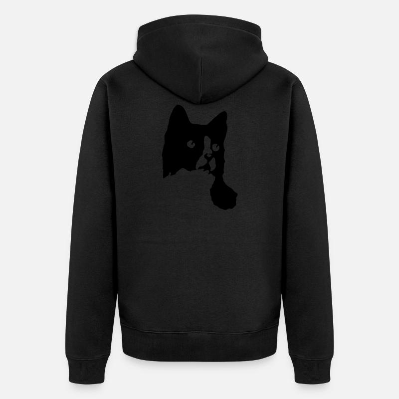 Chats chats chats chats - Veste à capuche bio Premium Unisexe - noir