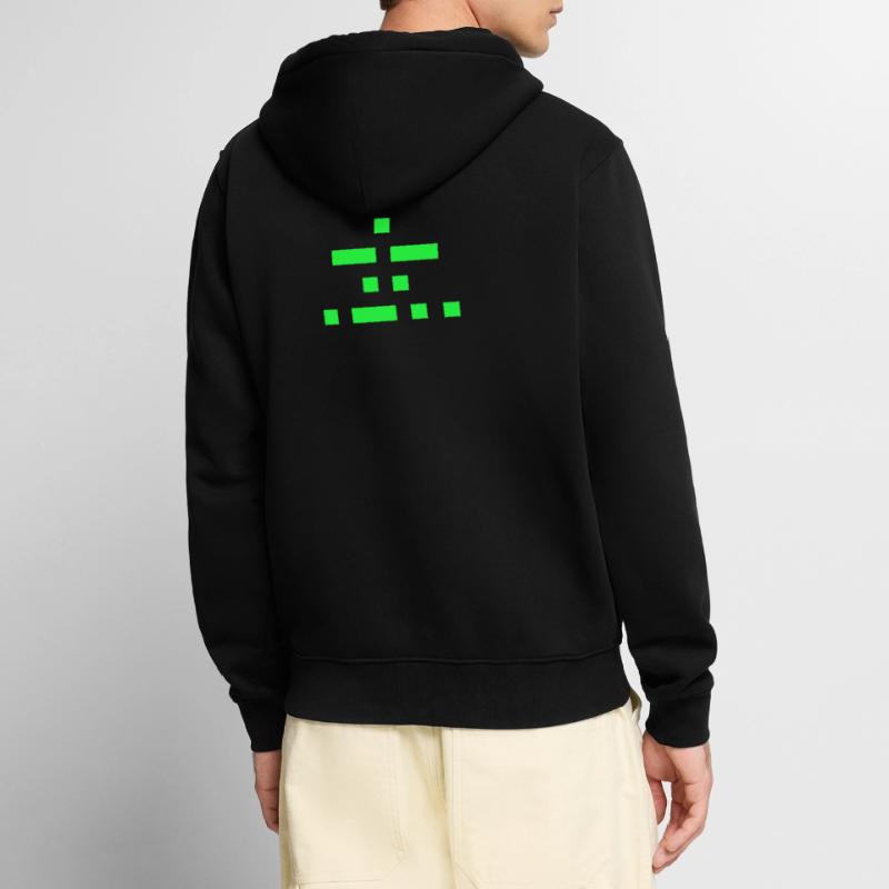 Emil Morse code Unisex Premium Organic Zip Hoodie