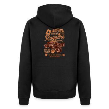 Ragger Collage T-Shirts - Veste à capuche bio Premium Unisexe - noir - Dos - Nico (187cm)