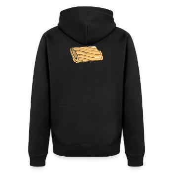 Pasta Nudeln Italienisch Teigware - Unisex Premium Bio Zip Hoodie - Schwarz - Hinten - Nico (187cm)