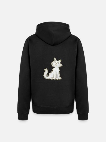 Chat - Veste à capuche bio Premium Unisexe - noir