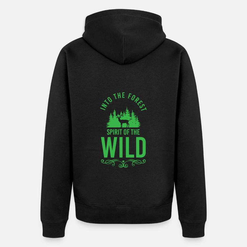 Nature Conservation Jäger Berg - Veste à capuche bio Premium Unisexe - noir