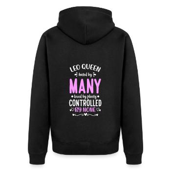 Horoskop Astrologie Sterne Monat - Unisex Premium Bio Zip Hoodie - Schwarz - Hinten - Nico (187cm)