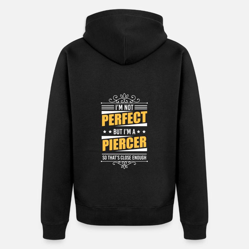Studio de tatouage Piercer - Veste à capuche bio Premium Unisexe - noir