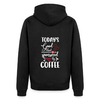 Barista Coffee Cup Bar - Veste à capuche bio Premium Unisexe - noir - Dos - Nico (187cm)