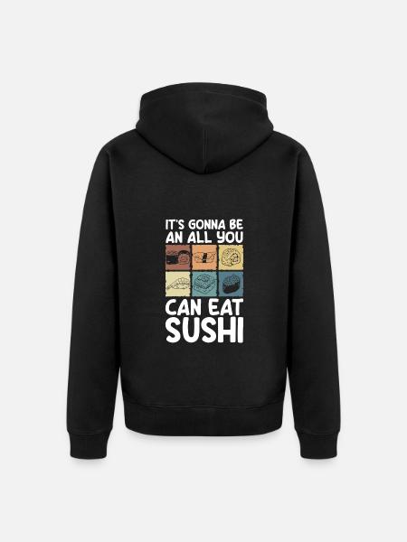 Buffet counter self-service gourmet - Unisex Premium Organic Zip Hoodie - black