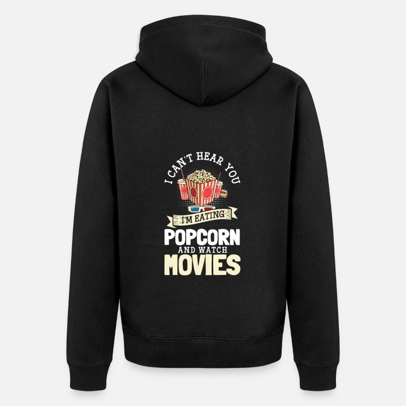 Citations de films Citations Personnel - Veste à capuche bio Premium Unisexe - noir
