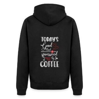 Barman Profession Espresso Amateur de café - Veste à capuche bio Premium Unisexe - noir - Dos - Nico (187cm)