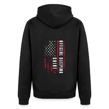 Sleeping, Dream, Relaxation, Tired - Unisex Premium Organic Zip Hoodie - black - Back - Nico (187cm)