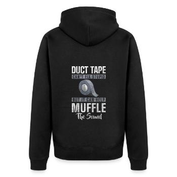 Idiot collègue ironie dictons - Veste à capuche bio Premium Unisexe - noir - Dos - Nico (187cm)