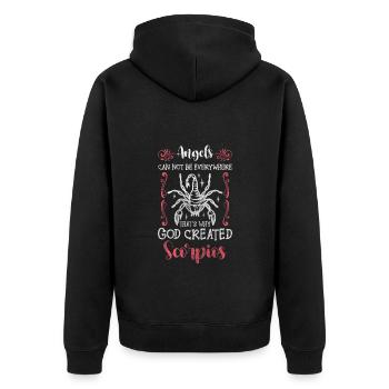 Naissance du Scorpion Novembre superstition - Veste à capuche bio Premium Unisexe - noir - Dos - Nico (187cm)