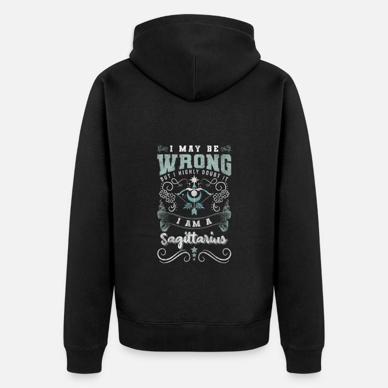 Constellation de l’horoscope - Veste à capuche bio Premium Unisexe - noir