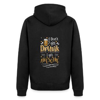 Celebration Schlager Community - Unisex Premium Organic Zip Hoodie - black - Back - Nico (187cm)