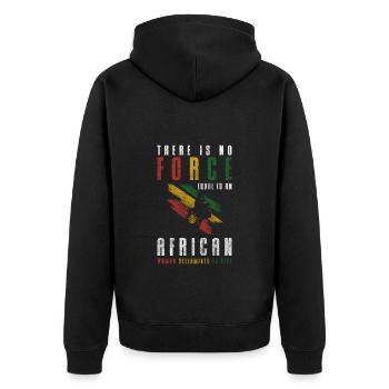 Girafe de Conservation de la Nature en Afrique - Veste à capuche bio Premium Unisexe - noir - Dos - Nico (187cm)