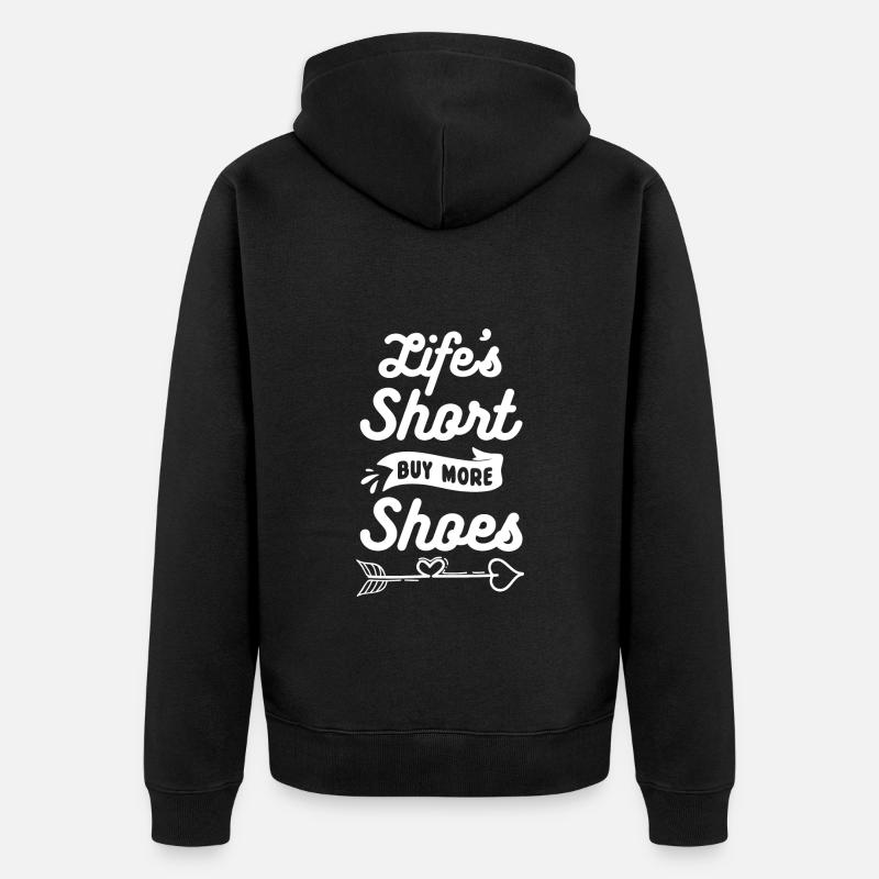 Collectionneur de chaussures de mode - Veste à capuche bio Premium Unisexe - noir
