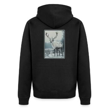 Renne Renne - Veste à capuche bio Premium Unisexe - noir - Dos - Nico (187cm)