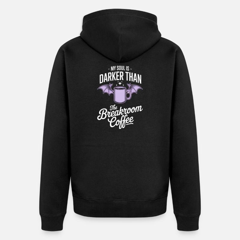 Darker Soul Breakroom Coffee Tee - Veste à capuche bio Premium Unisexe - noir