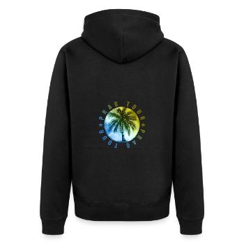 Vacances à Prague Tour - Veste à capuche bio Premium Unisexe - noir - Dos - Nico (187cm)