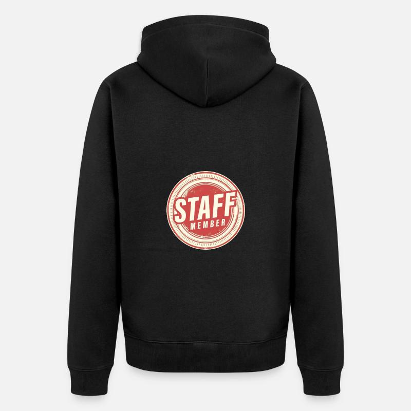 Membre du personnel - Veste à capuche bio Premium Unisexe - noir
