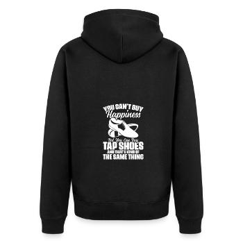 Vous ne pouvez pas acheter le bonheur Drôle de chaussures de claquettes Tap Dance - Veste à capuche bio Premium Unisexe - noir - Dos - Nico (187cm)